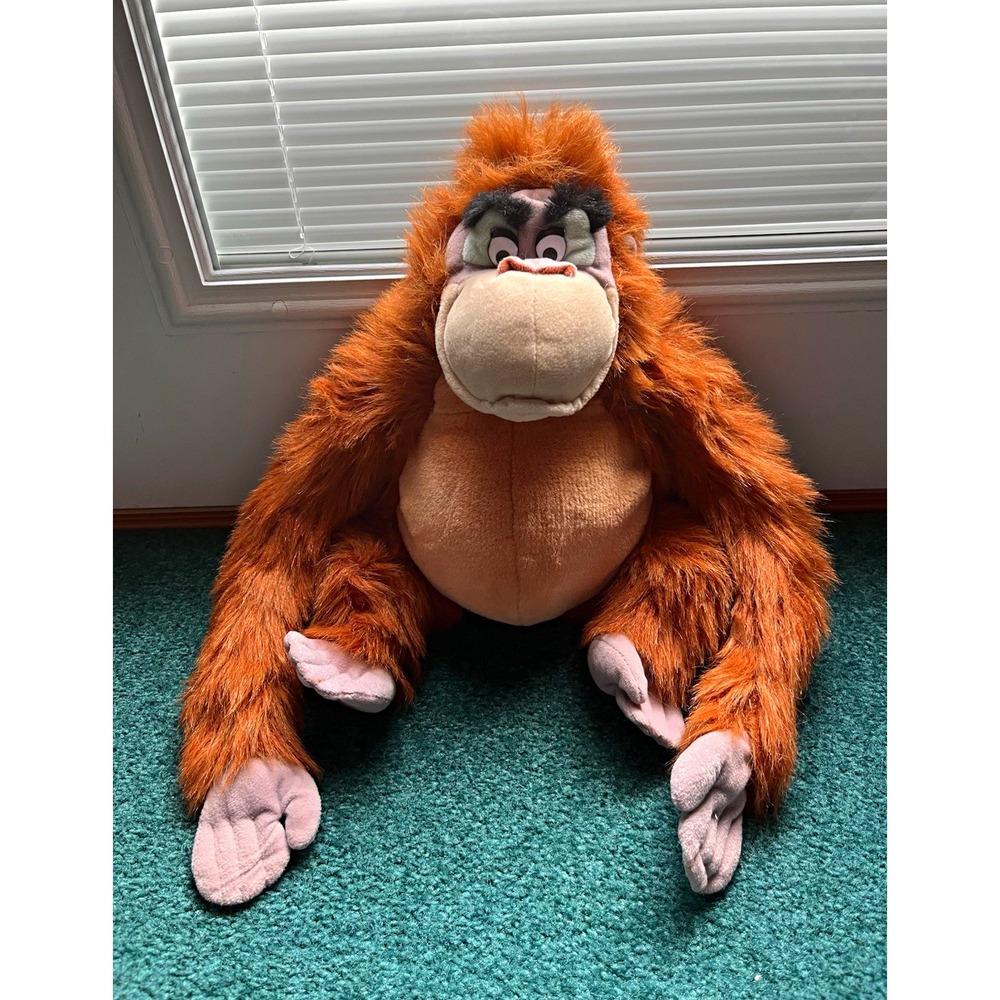 Disney The Jungle Book King Louie Plush Long Arm Hanging Orangutan Vintage